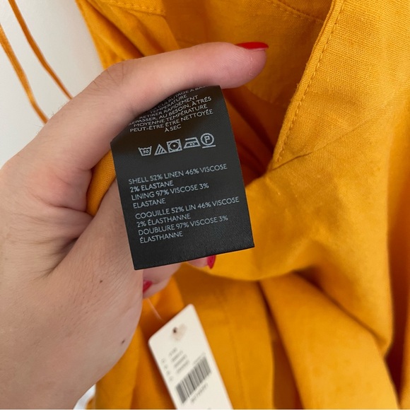 Anthropologie Asymmetrical Linen-Blend Midi Dress - Picture 7 of 11